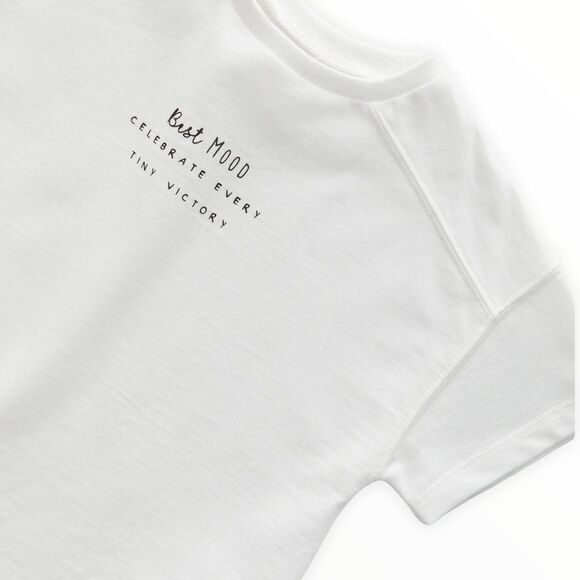 ZARA Kids | White | BEST MOOD T-SHIRT - Picture 3 of 4